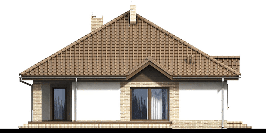 elewacja prawa domu jednorodzinnego Aframon 2