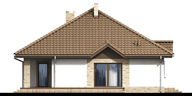 elewacja prawa domu jednorodzinnego Aframon 2