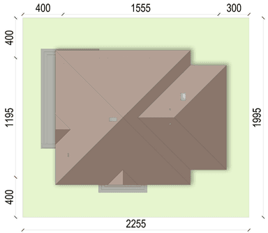 rzut usytuowania domu jednorodzinnego Aframon