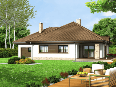 wizualizacja domu jednorodzinnego Aframon 2