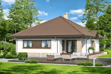 wizualizacja domu jednorodzinnego Aframon