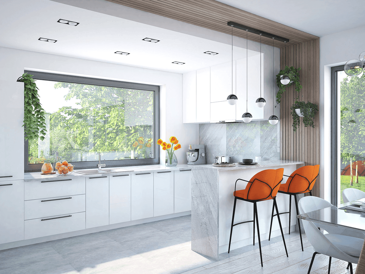 Wizualizacja domu jednorodzinnego Aloes