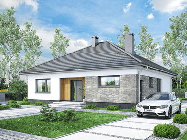 Wizualizacja domu jednorodzinnego Aloes