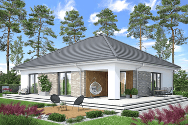 Wizualizacja domu jednorodzinnego Aloes 3