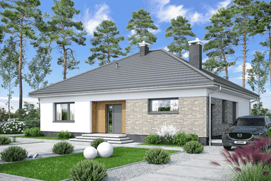 Wizualizacja domu jednorodzinnego Aloes 3