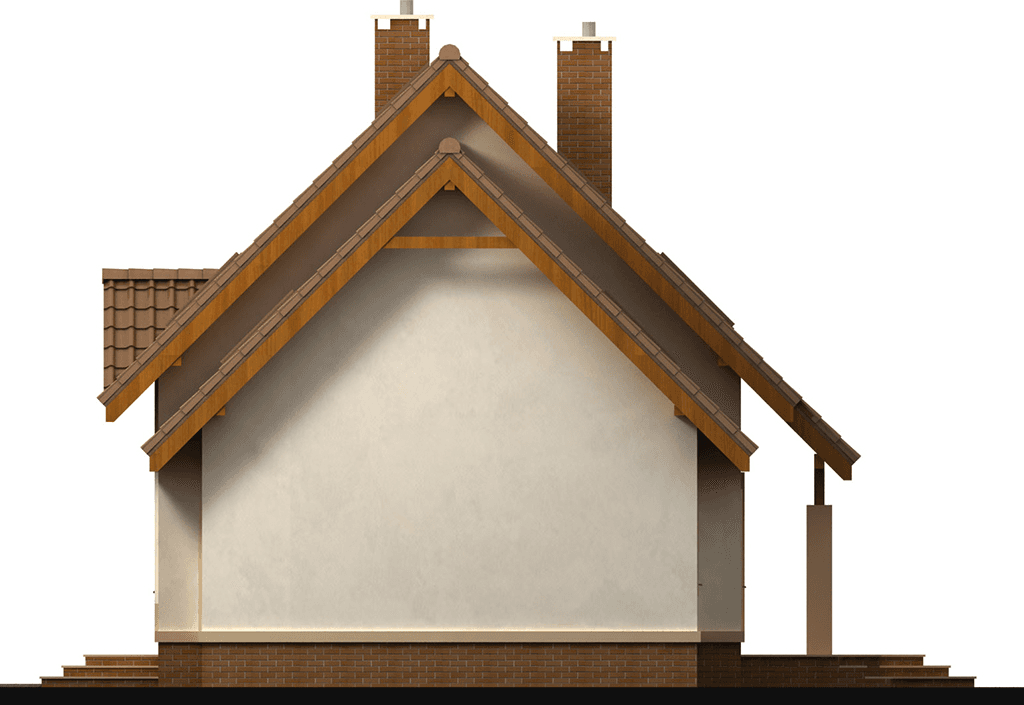 Elewacja prawa domu jednorodzinnego Amaretto 2