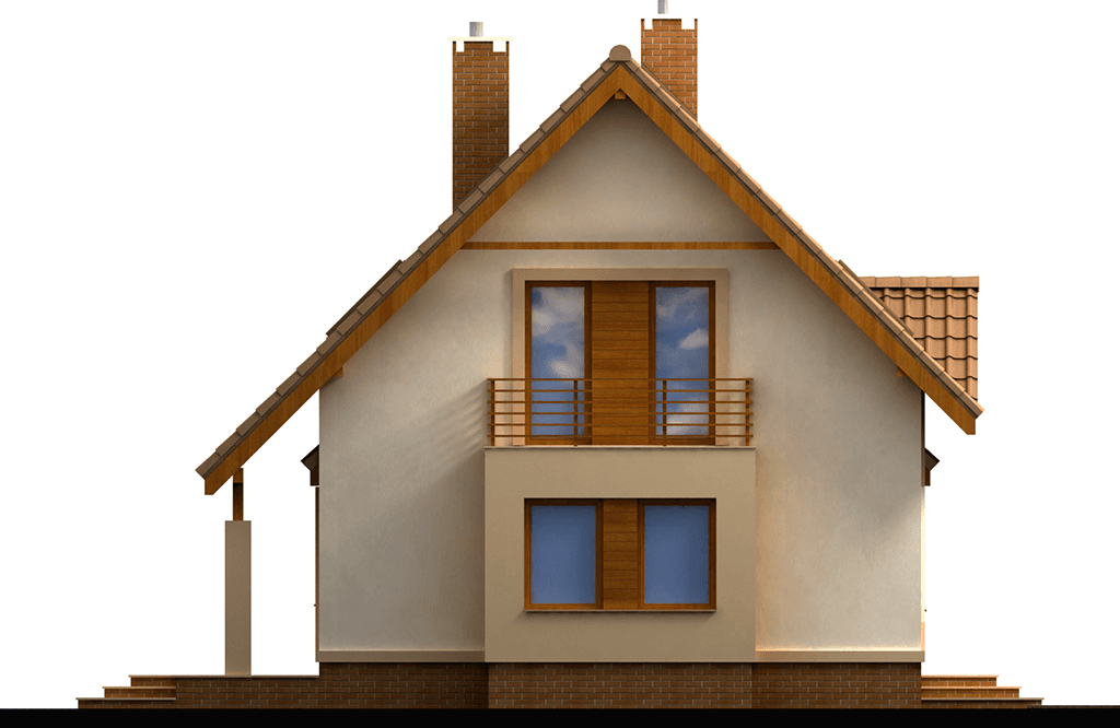 Elewacja lewa domu jednorodzinnego Amaretto 2