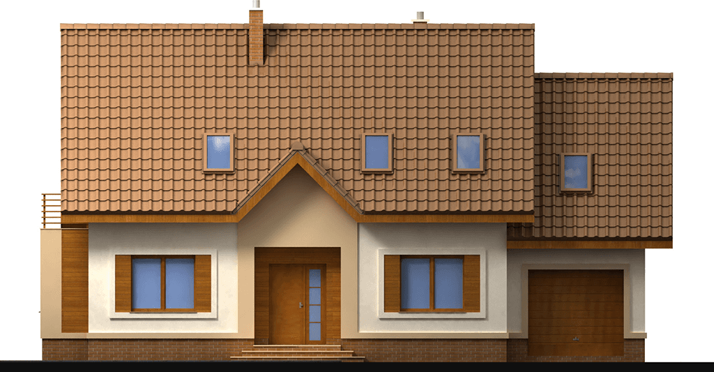 Elewacja frontowa domu jednorodzinnego Amaretto 2