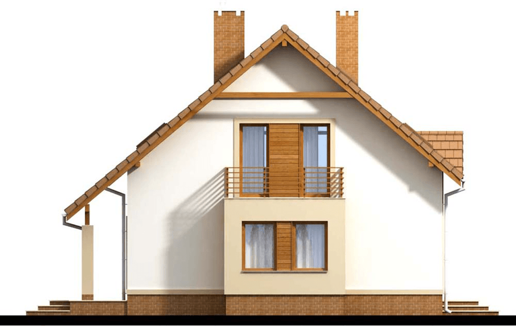 elewacja lewa domu jednorodzinnego Amaretto 3