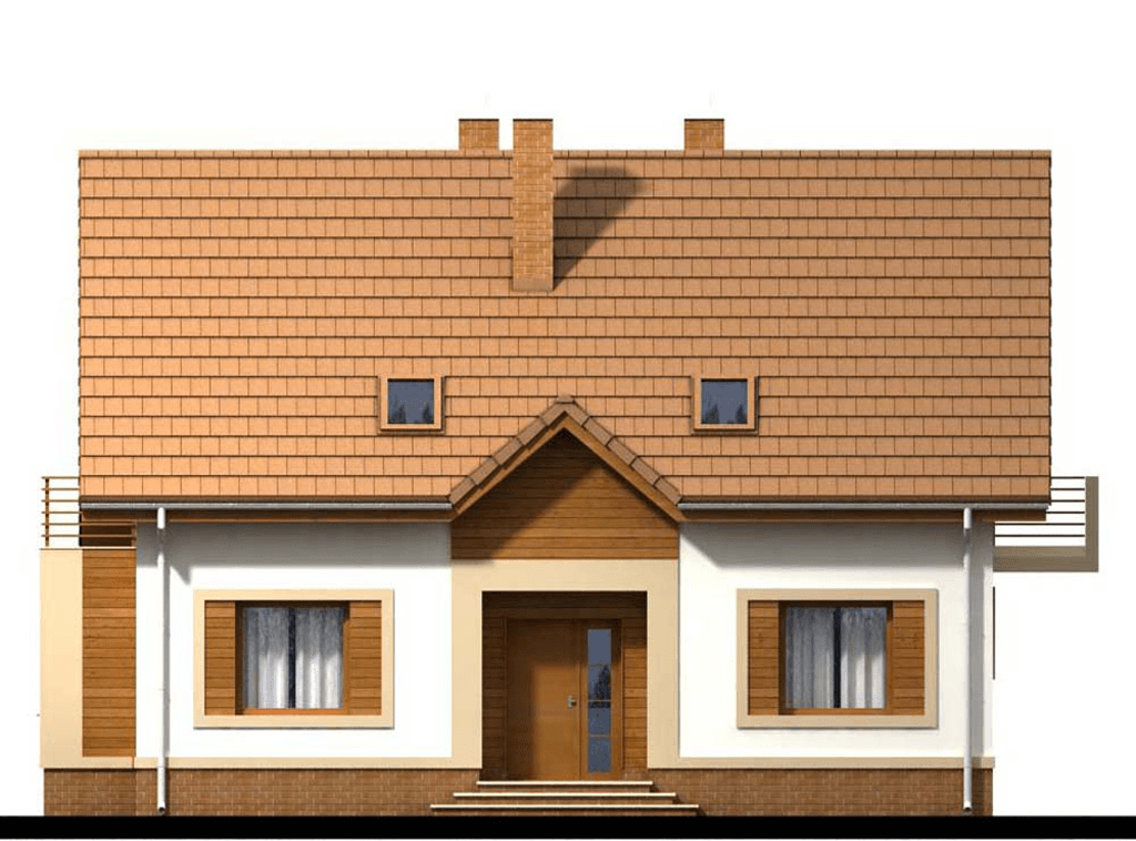 elewacja frontowa domu jednorodzinnego Amaretto 3
