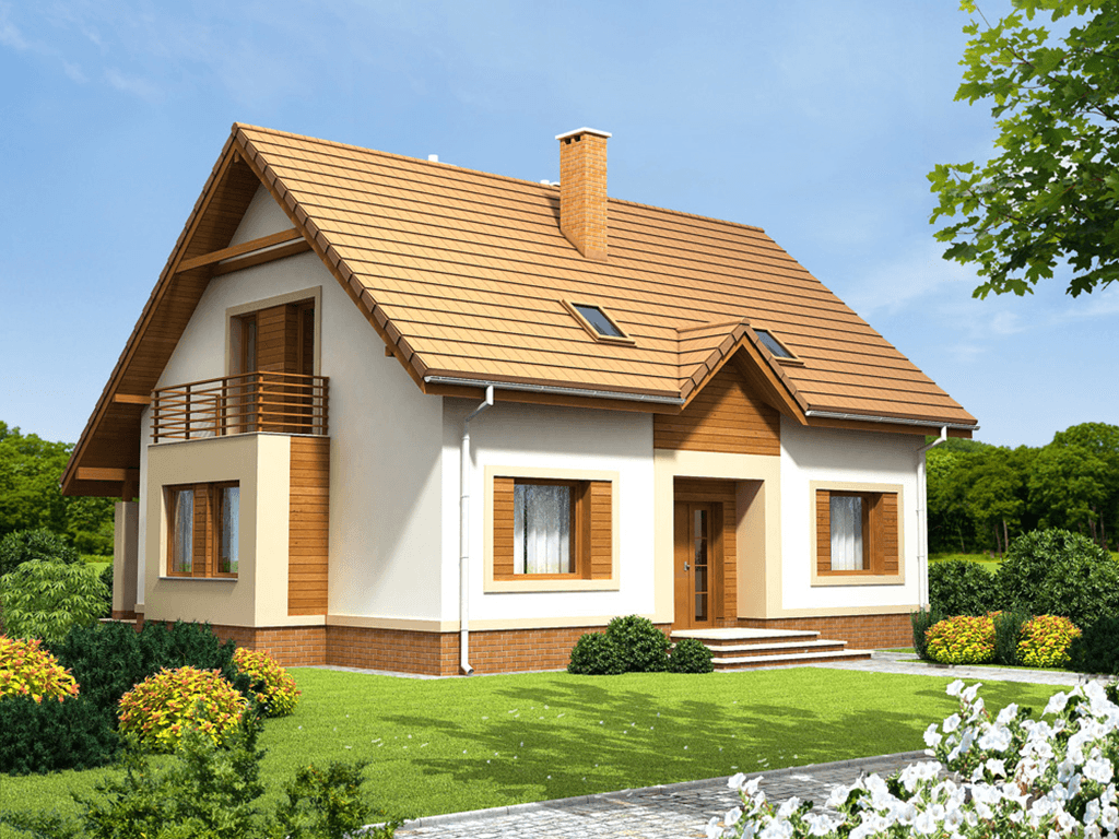 Wizualizacja domu jednorodzinnego Amaretto 3