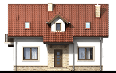 Elewacja frontowa domu jednorodzinnego Anyż