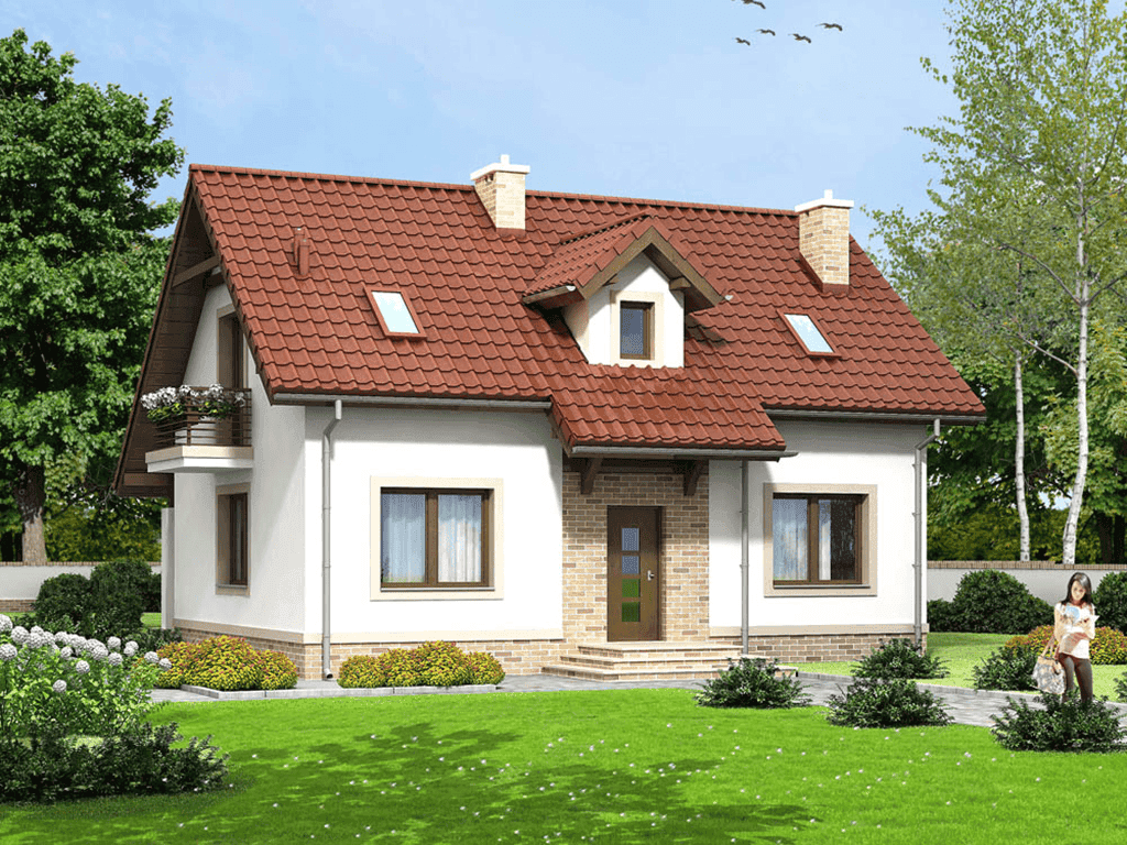 Wizualizacja domu jednorodzinnego Anyż