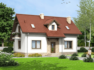 Wizualizacja domu jednorodzinnego Anyż