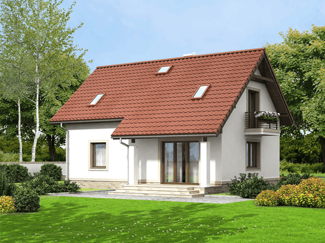 Wizualizacja domu jednorodzinnego Anyż