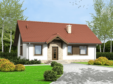 Wizualizacja domu jednorodzinnego Arnika