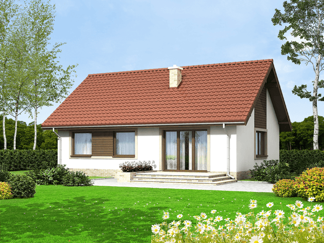 Wizualizacja domu jednorodzinnego Arnika