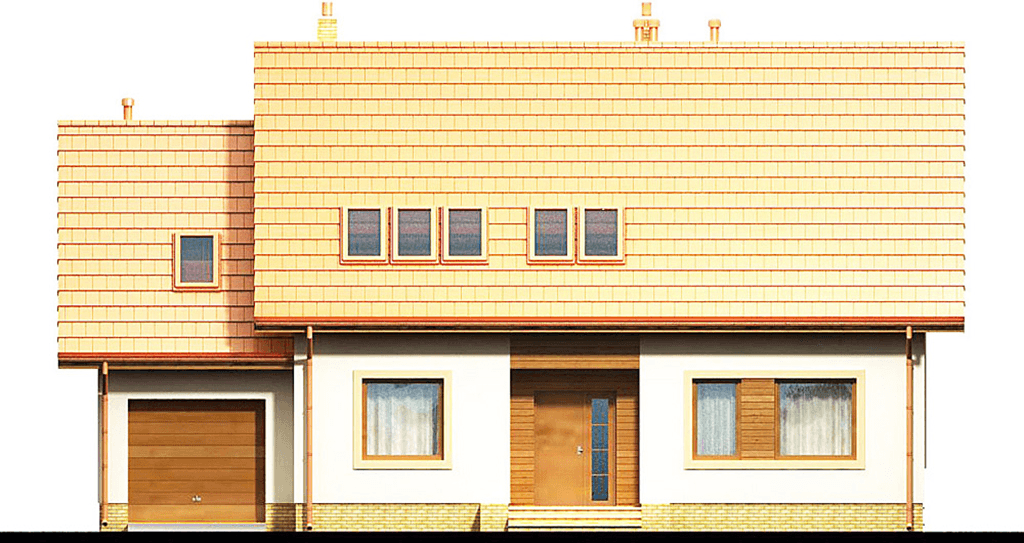 elewacja frontowa domu jednorodzinnego Aronia 2