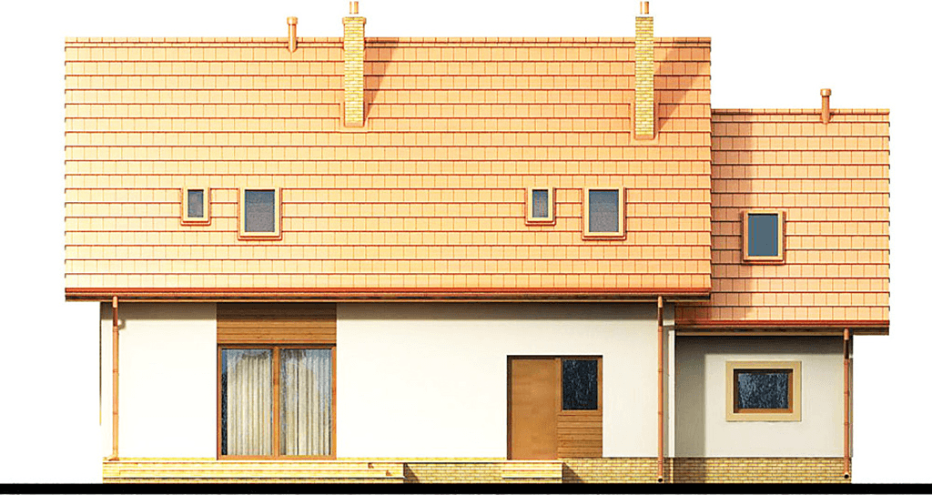 elewacja tylna domu jednorodzinnego Aronia 2