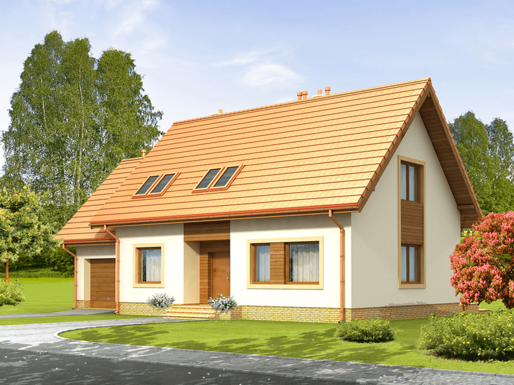 Wizualizacja domu jednorodzinnego Aronia 2