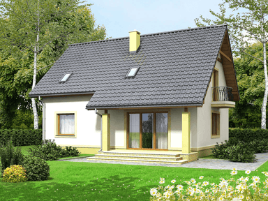 Wizualizacja domu jednorodzinnego Awokado