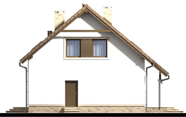 elewacja prawa domu jednorodzinnego Bakalia 2