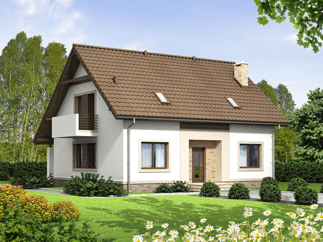 Wizualizacja domu jednorodzinnego Bakalia 2