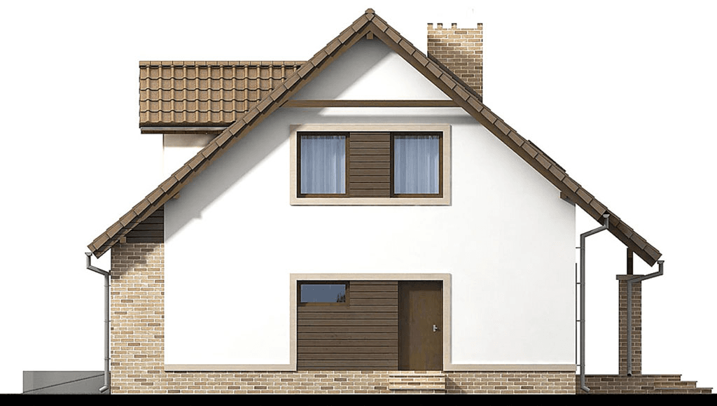 elewacja lewa domu jednorodzinnego Bakalia 3