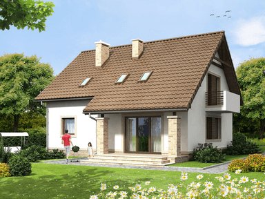 Wizualizacja domu jednorodzinnego Bakalia 3