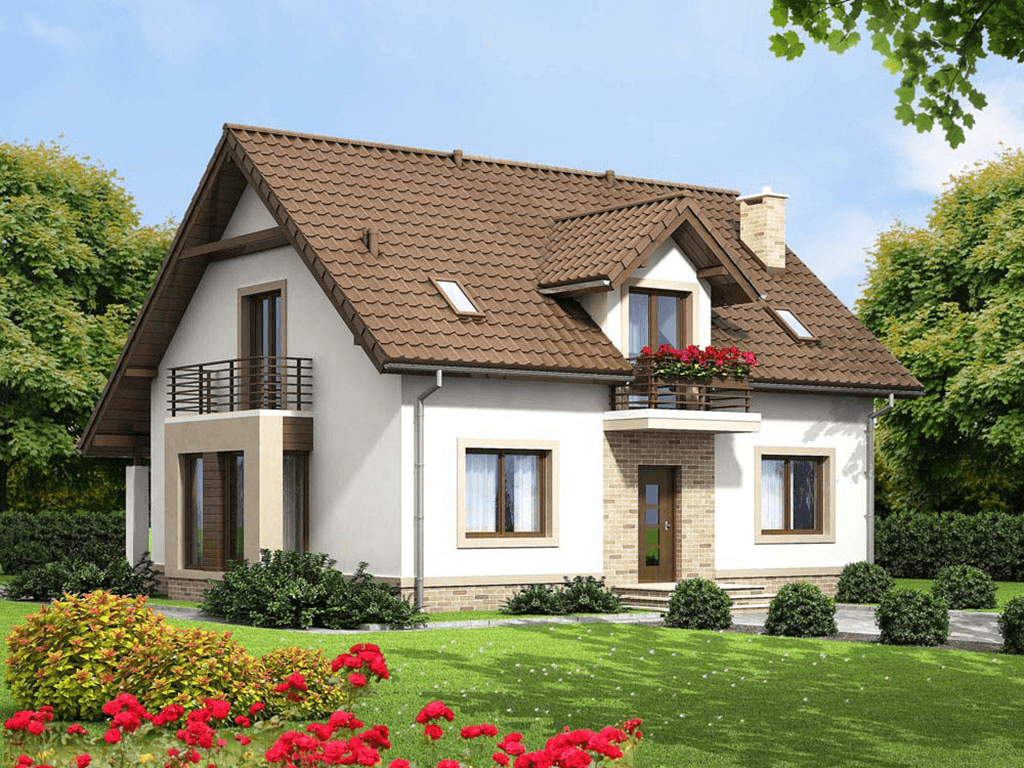 Wizualizacja domu jednorodzinnego Bakalia