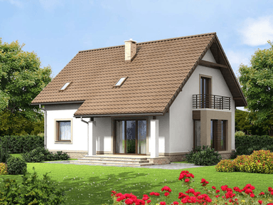 Wizualizacja domu jednorodzinnego Bakalia