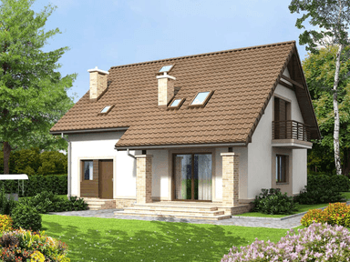 Wizualizacja domu jednorodzinnego Bakalia 4