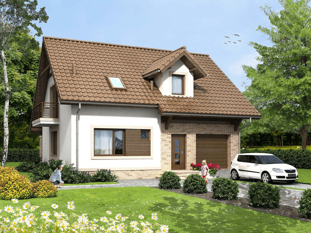 Wizualizacja domu jednorodzinnego Bakalia 4
