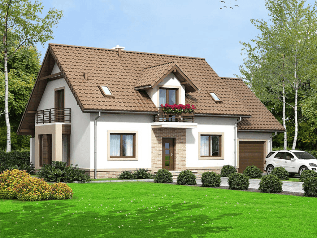 Wizualizacja domu jednorodzinnego Bakalia 5