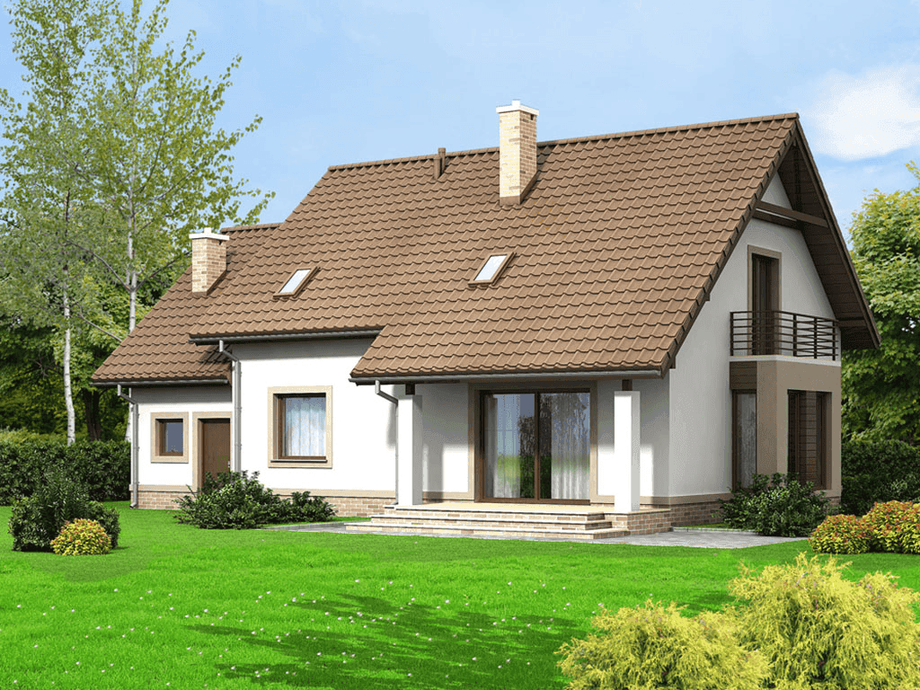 Wizualizacja domu jednorodzinnego Bakalia 5