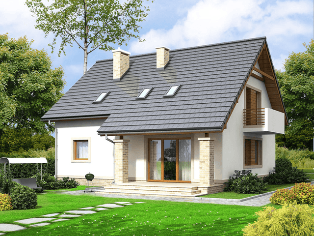 Wizualizacja domu jednorodzinnego Bakalia 6