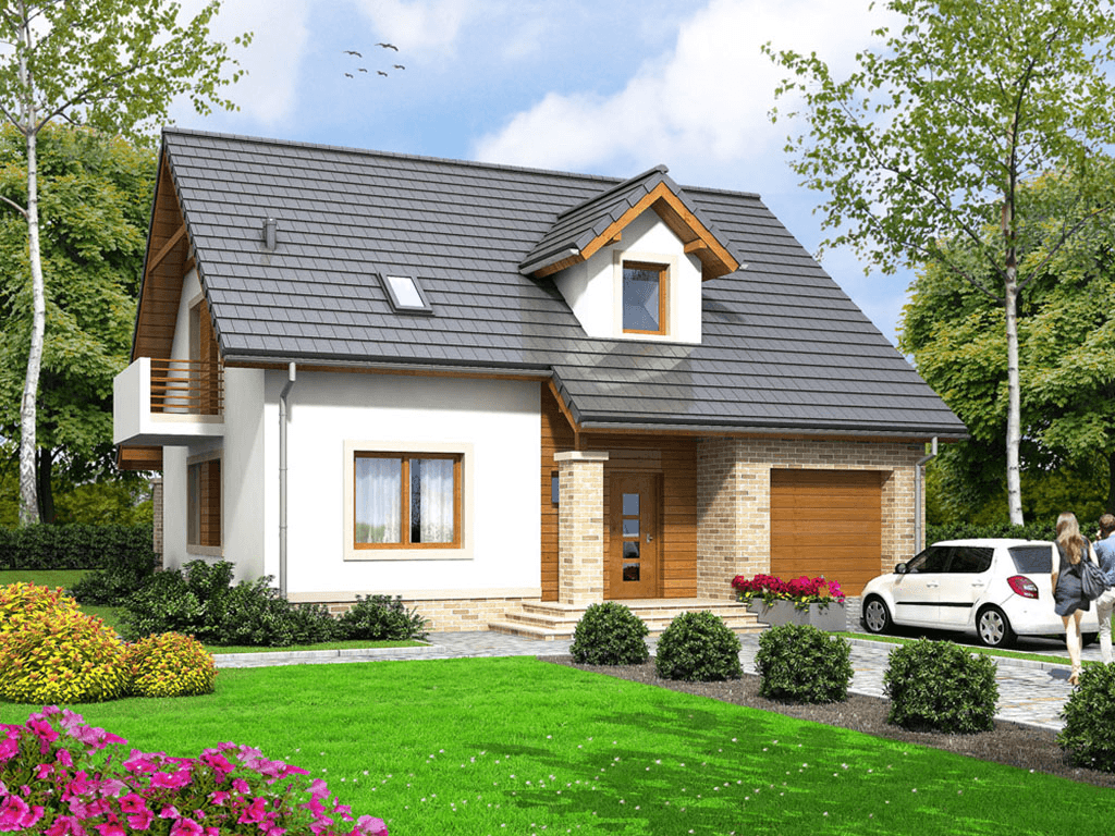 Elewacja frontowa projektu Bakalia 6