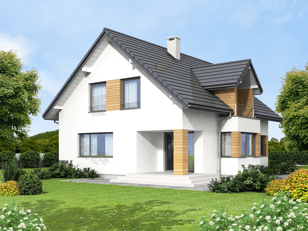 Wizualizacja domu jednorodzinnego Bakardi