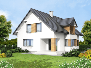 Wizualizacja domu jednorodzinnego Bakardi