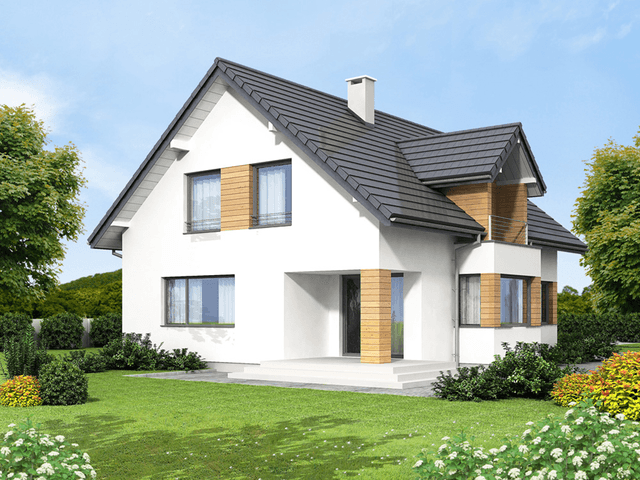 Wizualizacja domu jednorodzinnego Bakardi