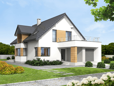 Wizualizacja domu jednorodzinnego Bakardi