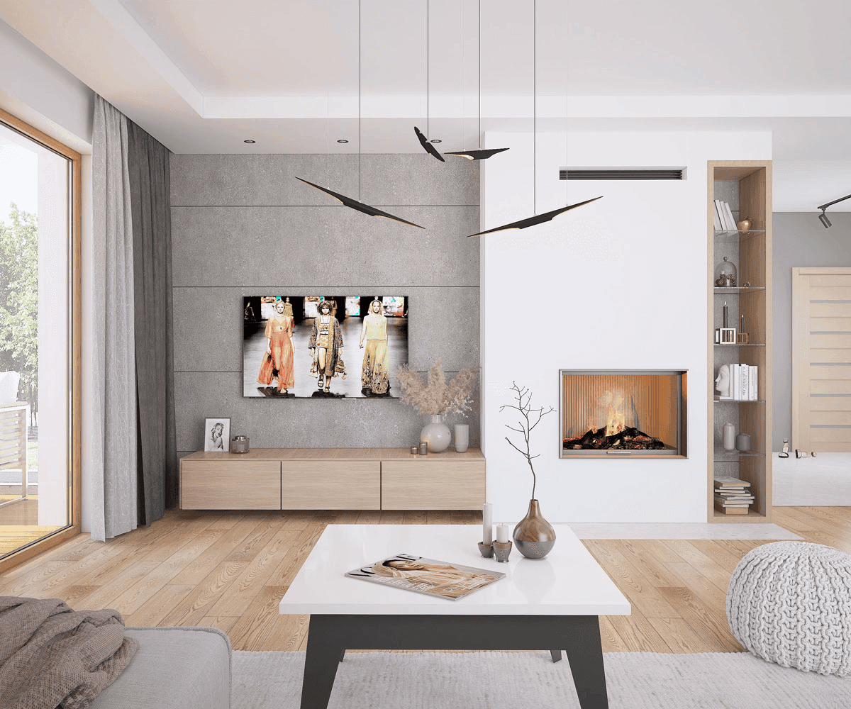 Wizualizacja domu jednorodzinnego Bianco 2 modern