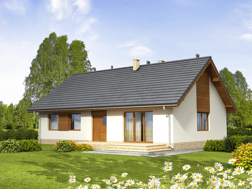 Wizualizacja domu jednorodzinnego Bianco