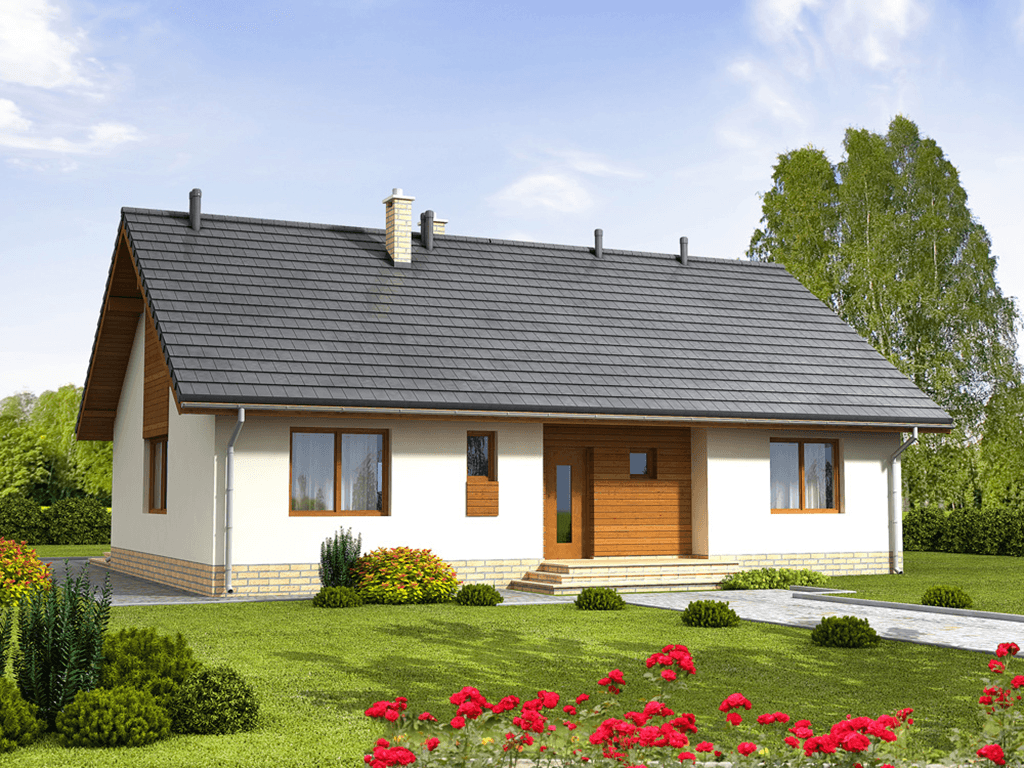 Wizualizacja domu jednorodzinnego Bianco