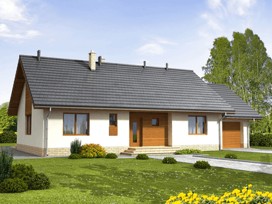 Wizualizacja domu jednorodzinnego Bianco G1