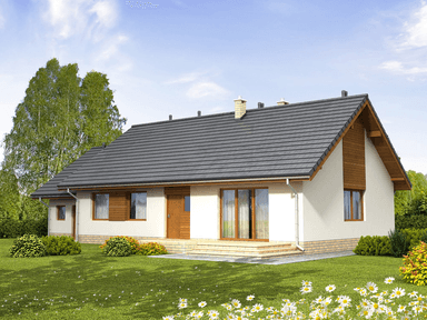 Wizualizacja domu jednorodzinnego Bianco G1