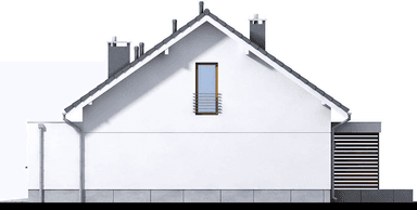 elewacja plewa domu jednorodzinnego Bianco modern