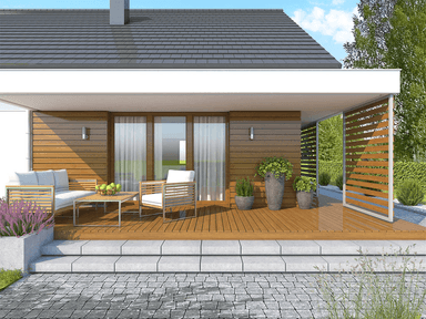 wizualizacja domu jednorodzinnego Bianco modern