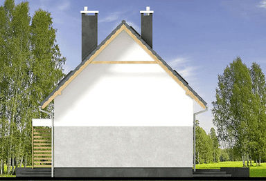 elewacja prawa domu jednorodzinnego Bounty