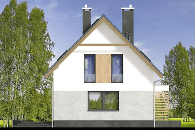 elewacja lewa domu jednorodzinnego Bounty